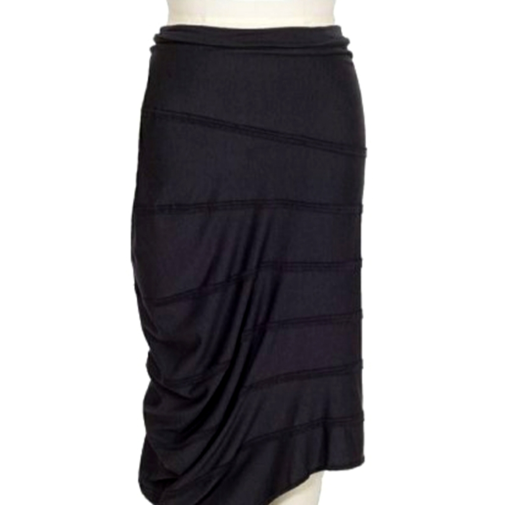 NWT Veronique Miljkovitch Kendra Sustainable Bamboo Cotton Asymmetrical Midi XS